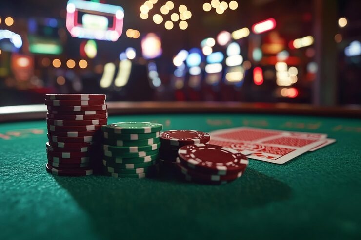 cimol Three Card Poker betting interface showing Ante and Play options